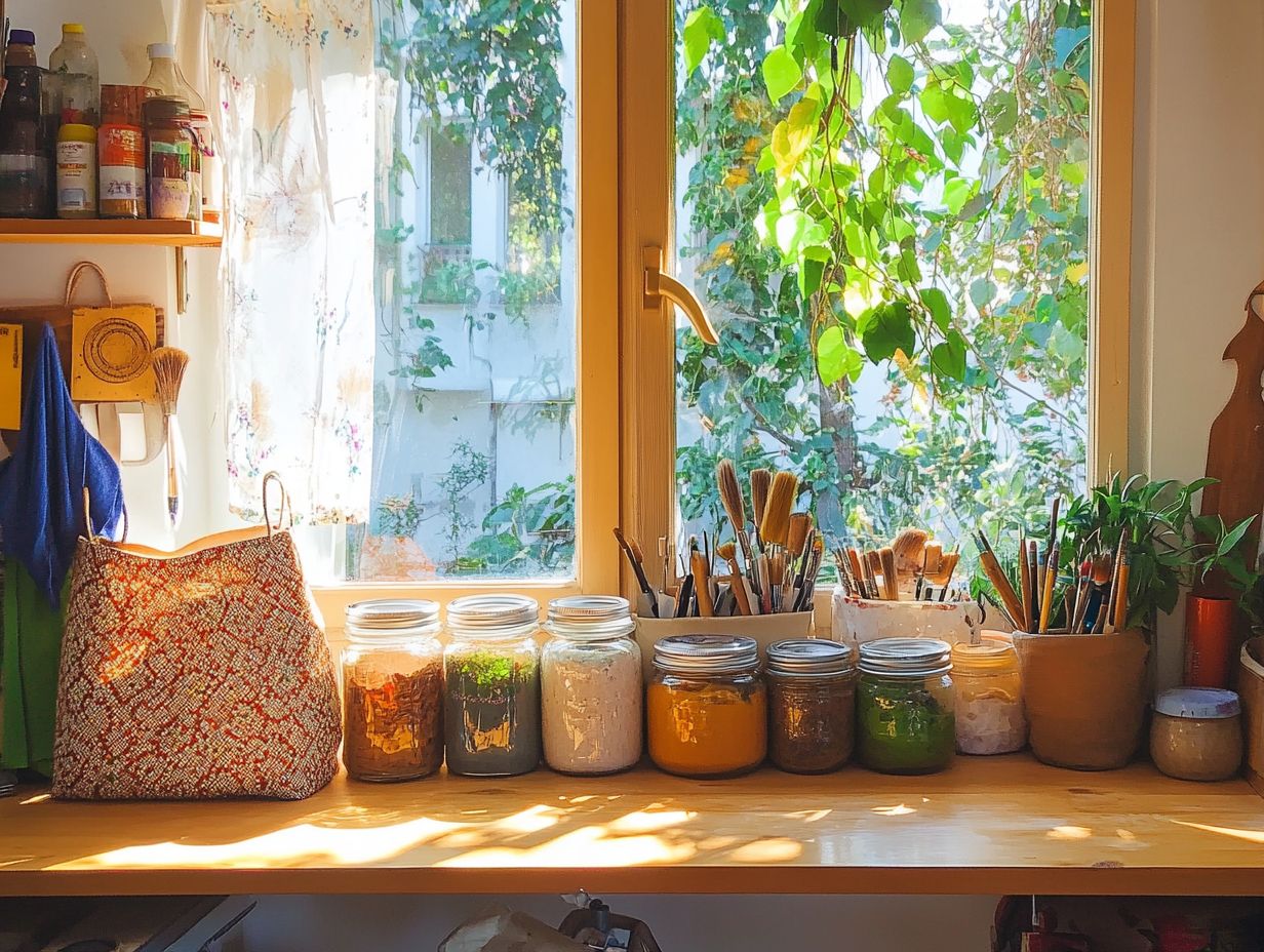 Image of eco-friendly DIY projects promoting sustainable living.