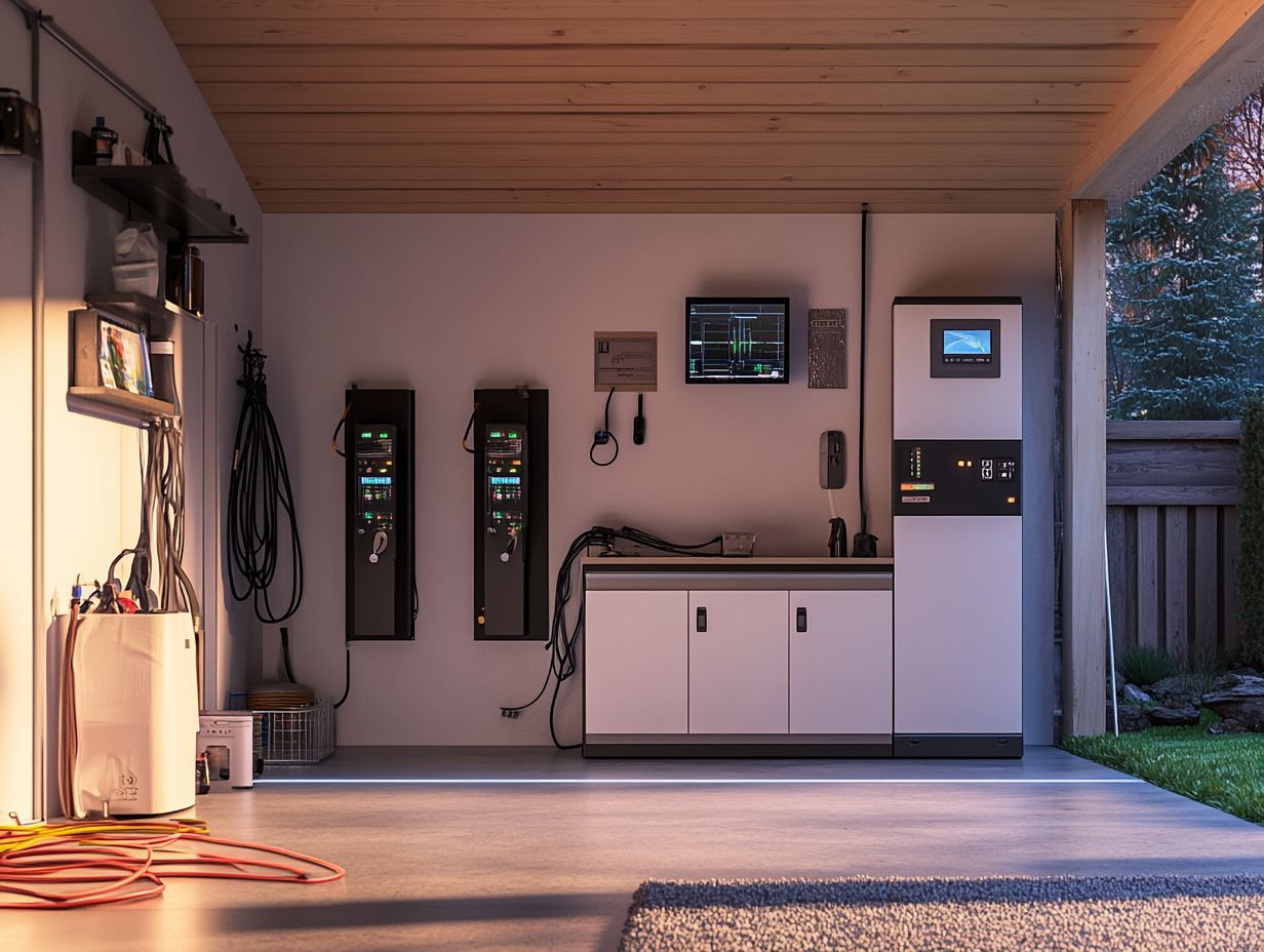 Diagram illustrating how a home battery system can save money on energy bills.