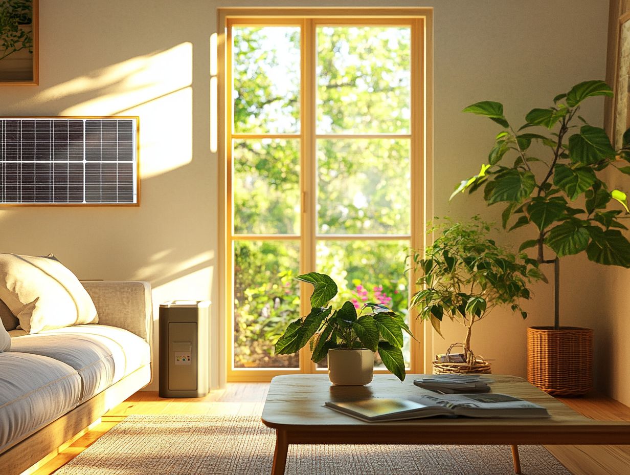 A bright, airy room with large windows showcasing natural lighting and ventilation