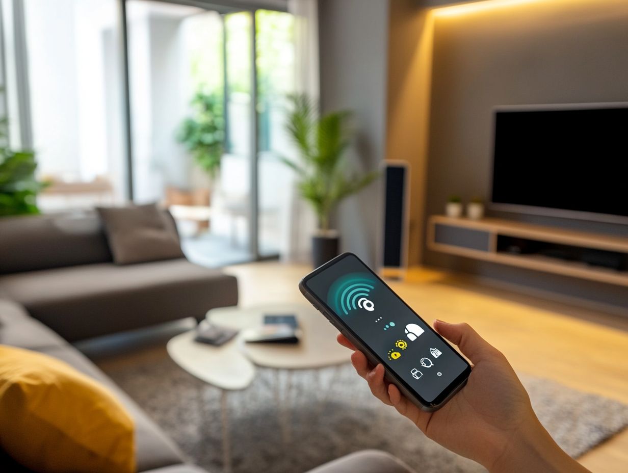 Smart home technology enhancing heating and cooling efficiency.