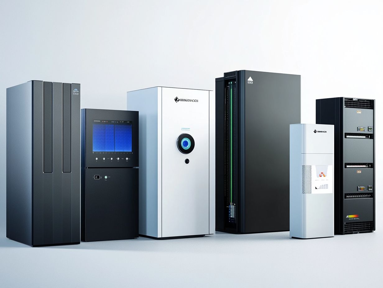 What Are the Key Features of Each Brand's Energy Storage Solutions?