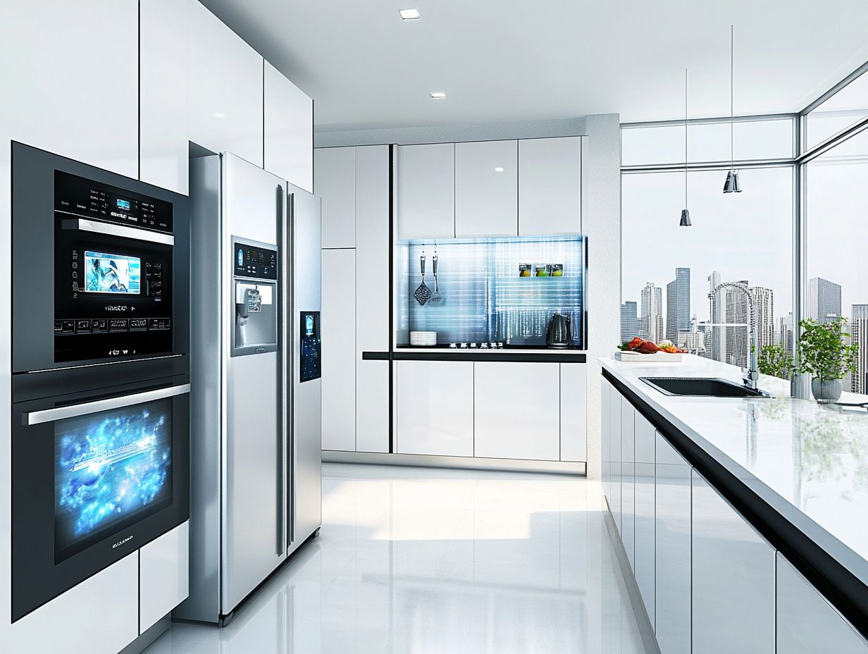 Various types of smart appliances enhancing home efficiency