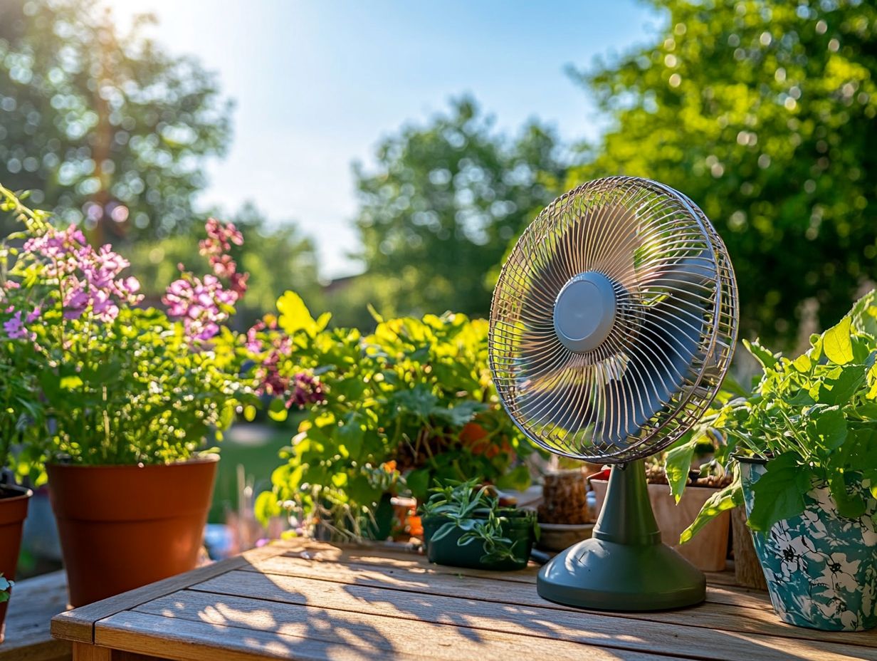 Image showing materials and tools needed for DIY solar-powered fans