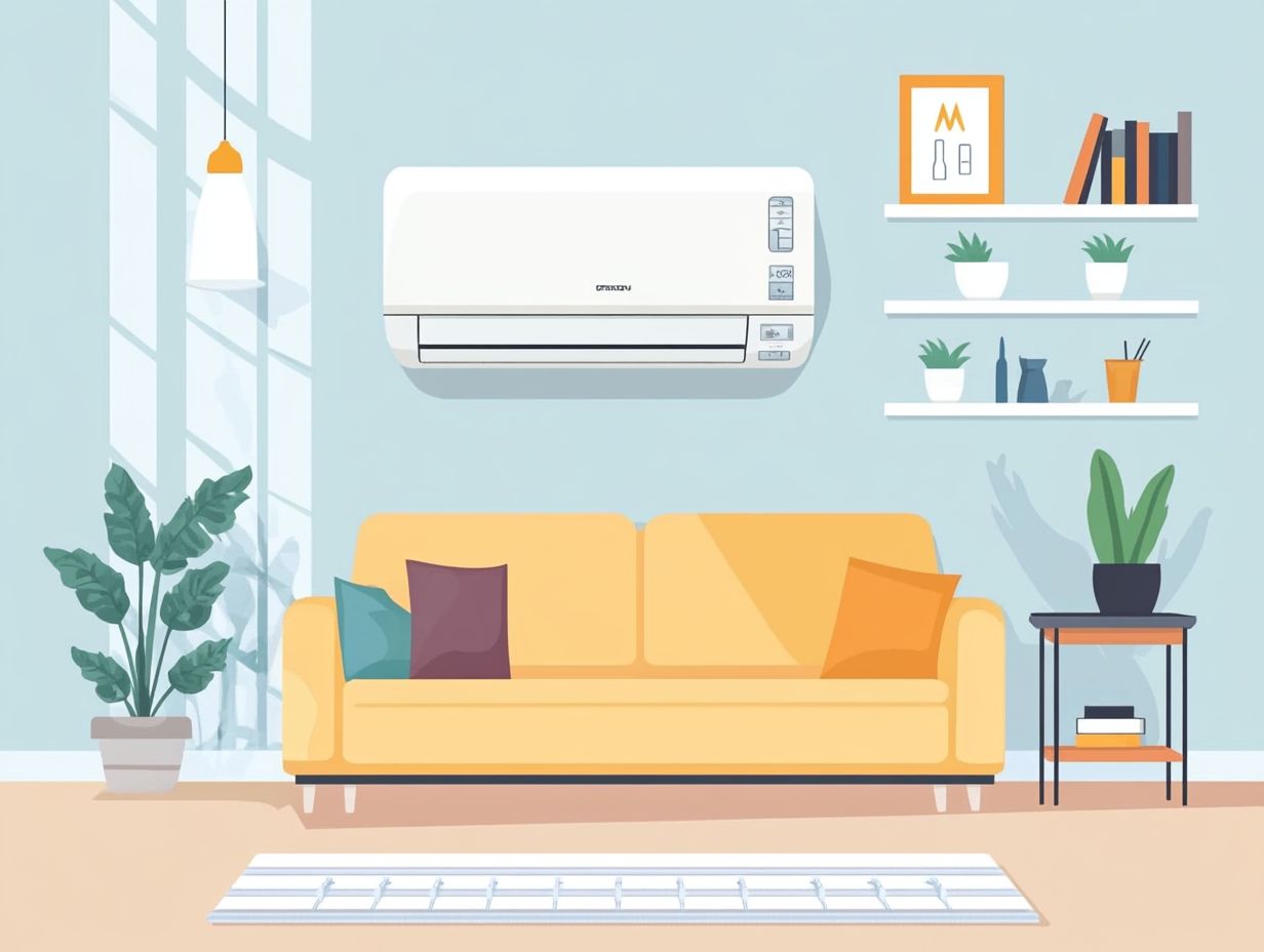 An infographic illustrating common misconceptions about energy-efficient heating systems