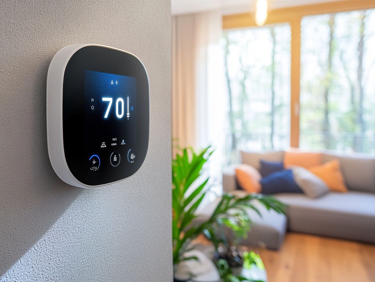 What is the main feature of a smart thermostat that helps save energy?