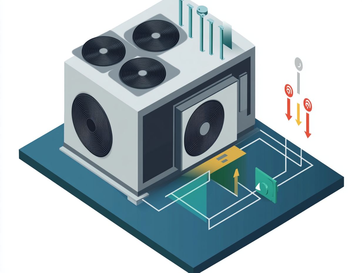 Image illustrating frequently asked questions about heat pumps.