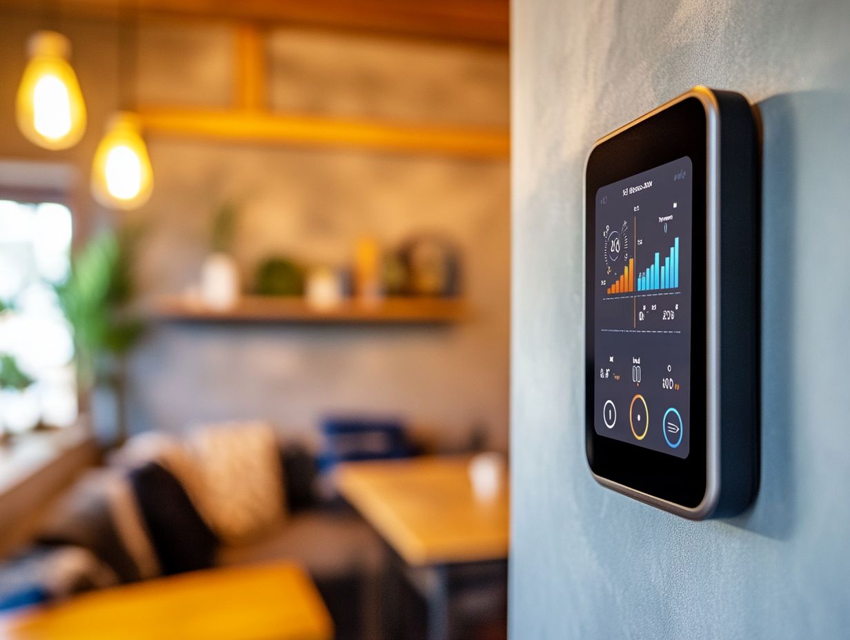 A visual representation of costs and incentives related to smart meters