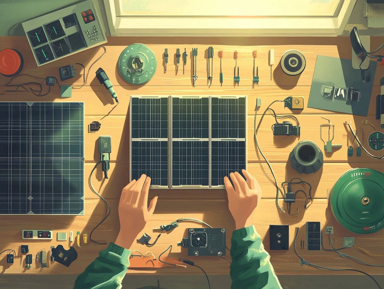 Illustration of a Step-by-Step Guide to Building Your Solar Battery Bank