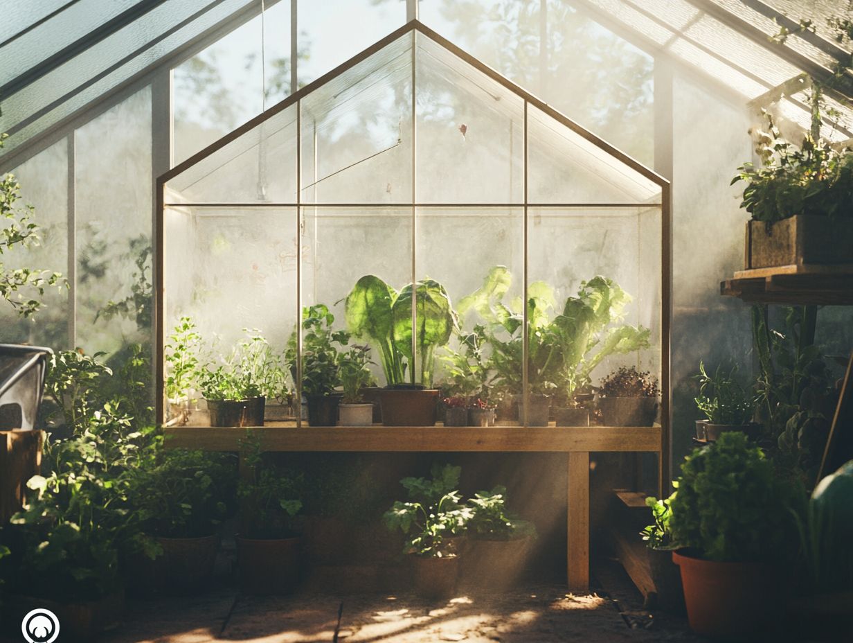 An example of materials and tools needed for building a greenhouse