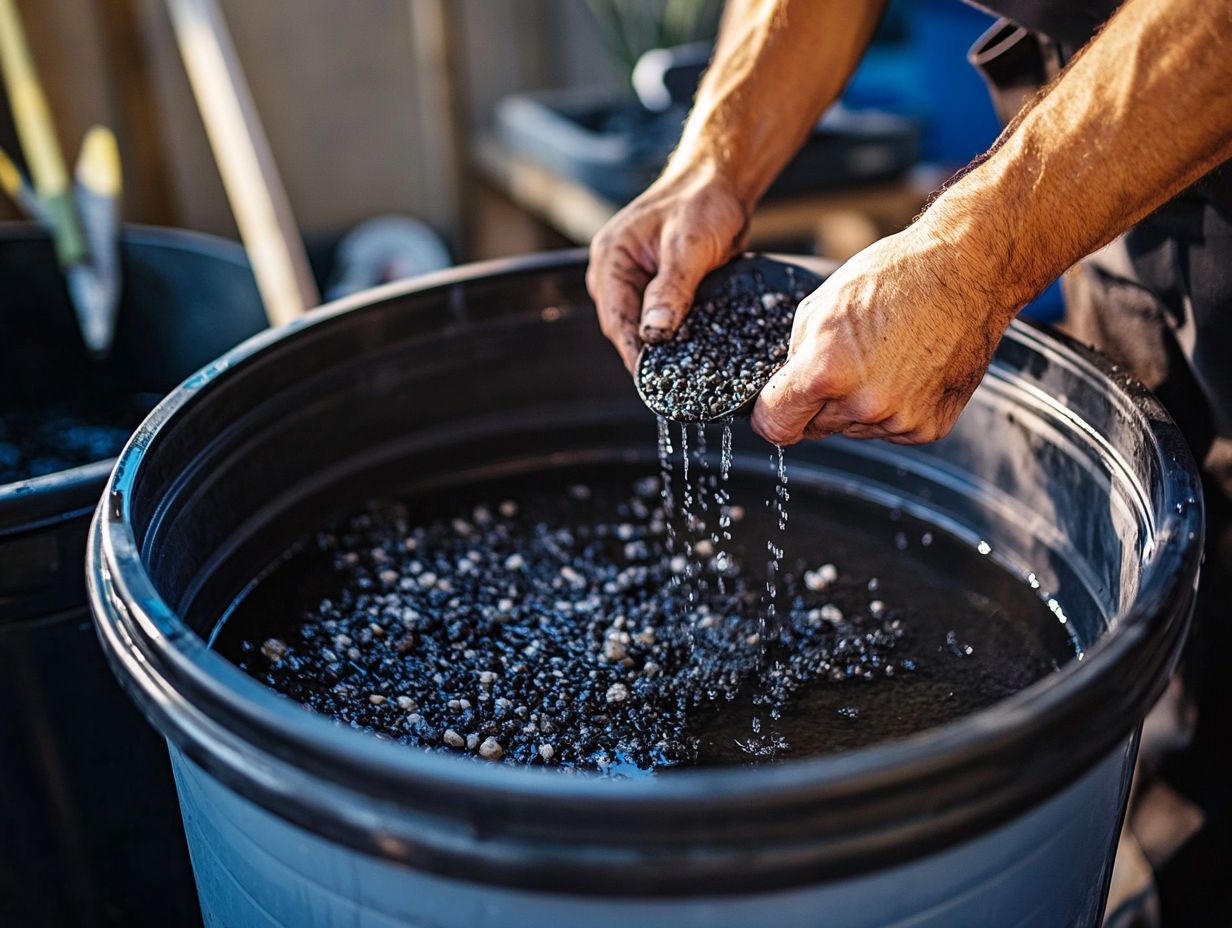 Materials required to build an efficient rainwater filter