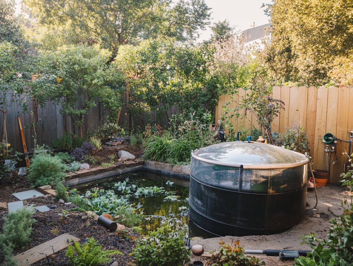 A simple greywater recycling system setup