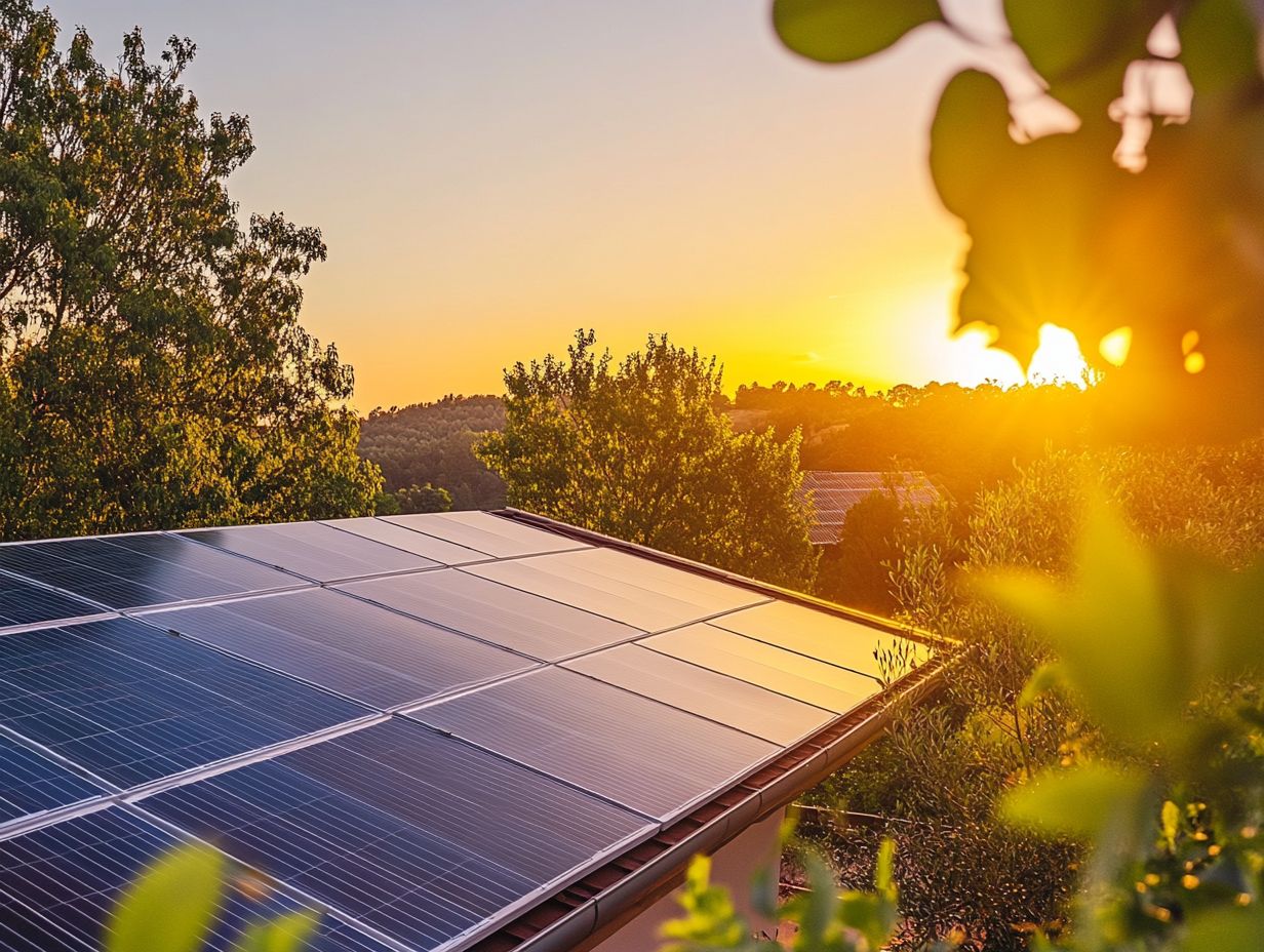 Diagram showing integration of energy storage with solar panels