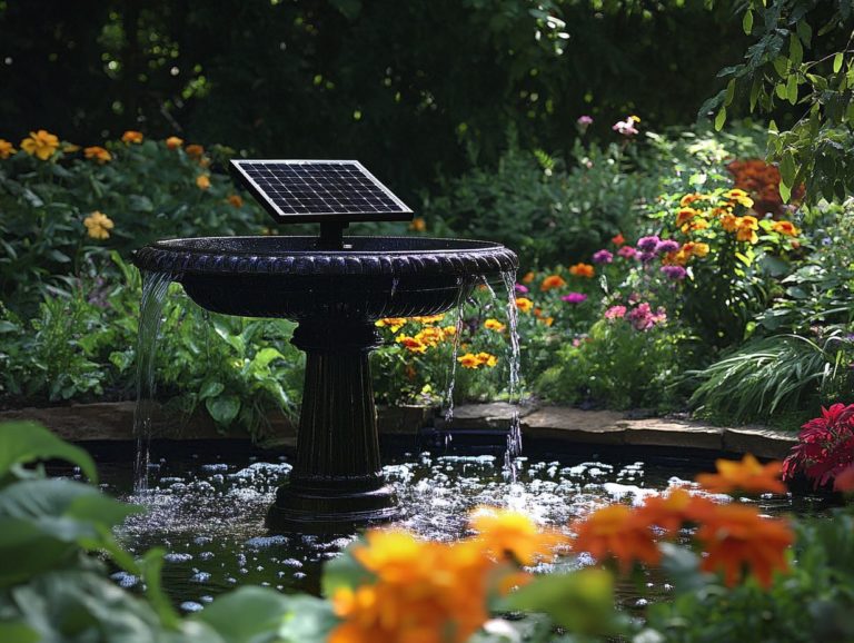 How to Make Your Own Solar-Powered Water Feature