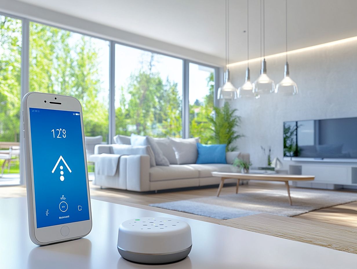 Image showing frequently asked questions about smart home technology and energy optimization.