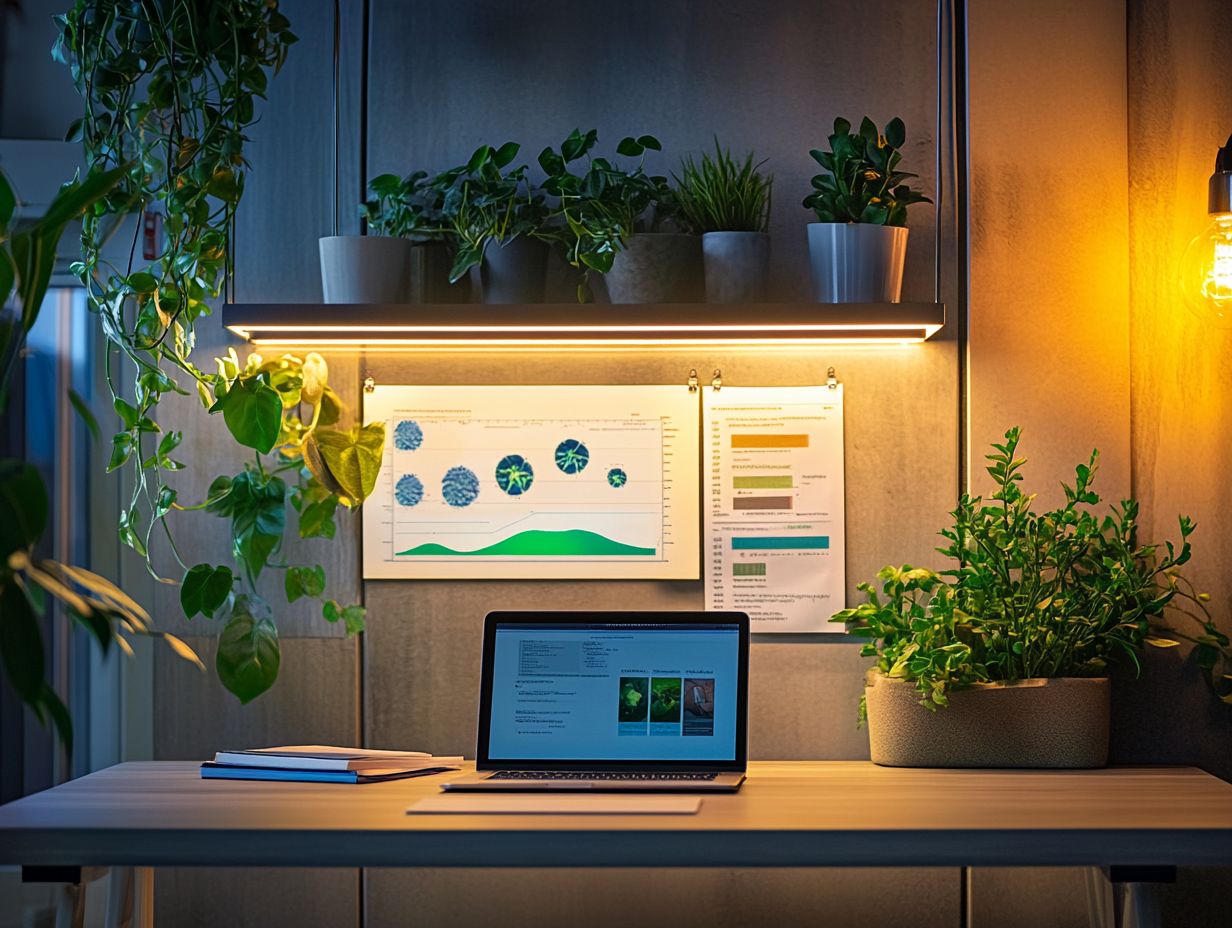 Visual representation of key takeaways about LED lighting.