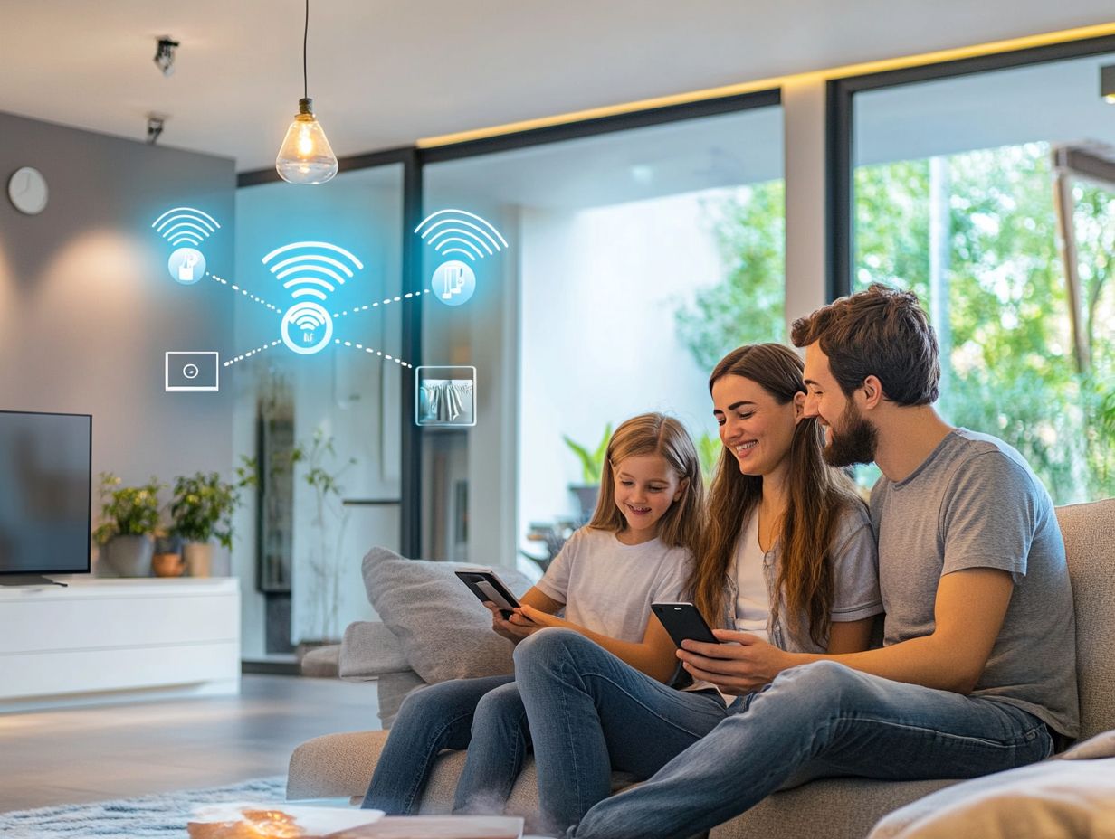 Family enjoying the convenience of smart energy solutions in their home