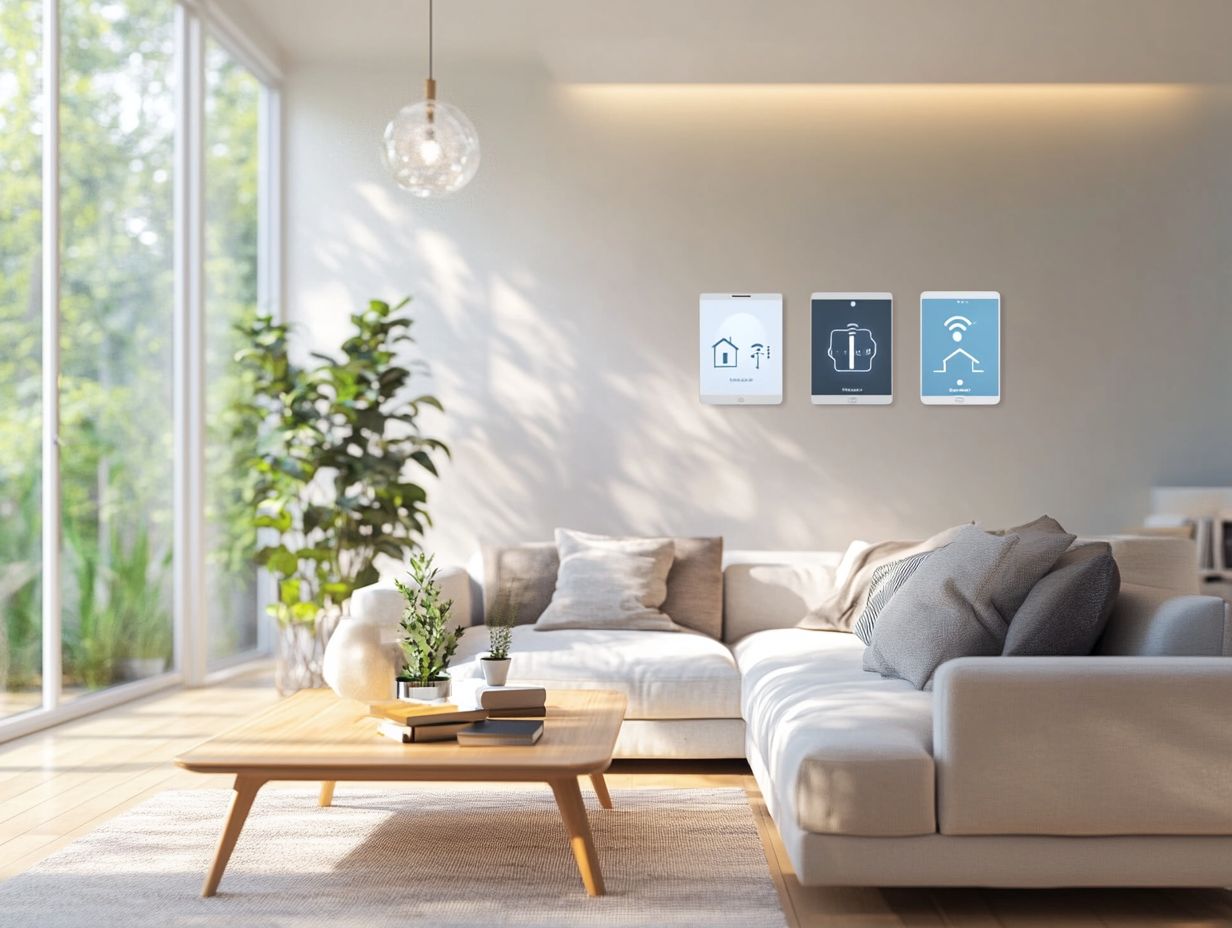 Image showcasing various smart home solutions that enhance energy efficiency.