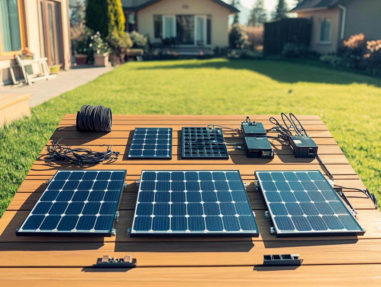 Infographic of Key Takeaways on DIY Solar Panel Kits