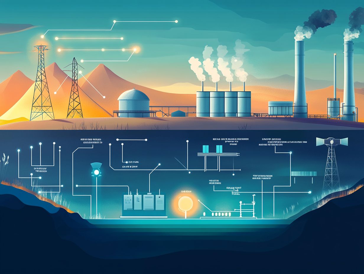 Diagram illustrating the advantages and applications of energy storage