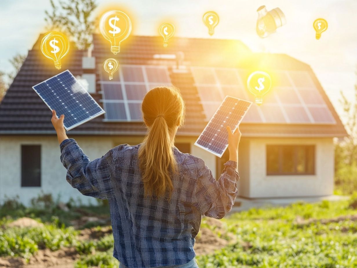 Infographic debunking common myths about solar energy.