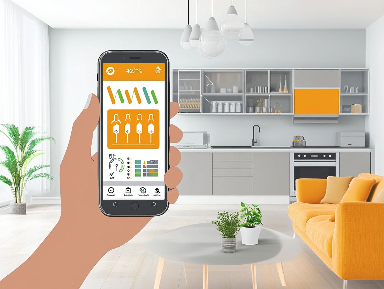 Illustration explaining the concept of Home Energy Management Systems.