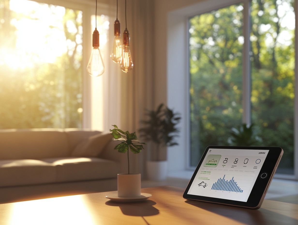 Illustration of Smart Home Energy Management Features