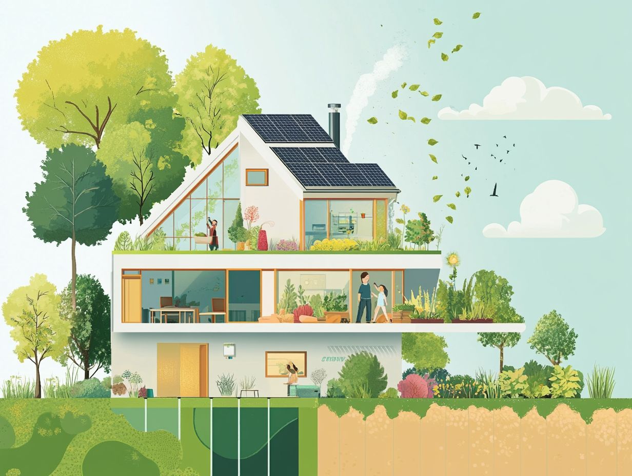 A diagram illustrating key takeaways of geothermal energy for homes.